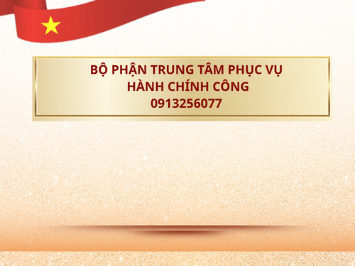 BỘ PHẬN TRUNG TÂM HÀNH CHÍNH CÔNG