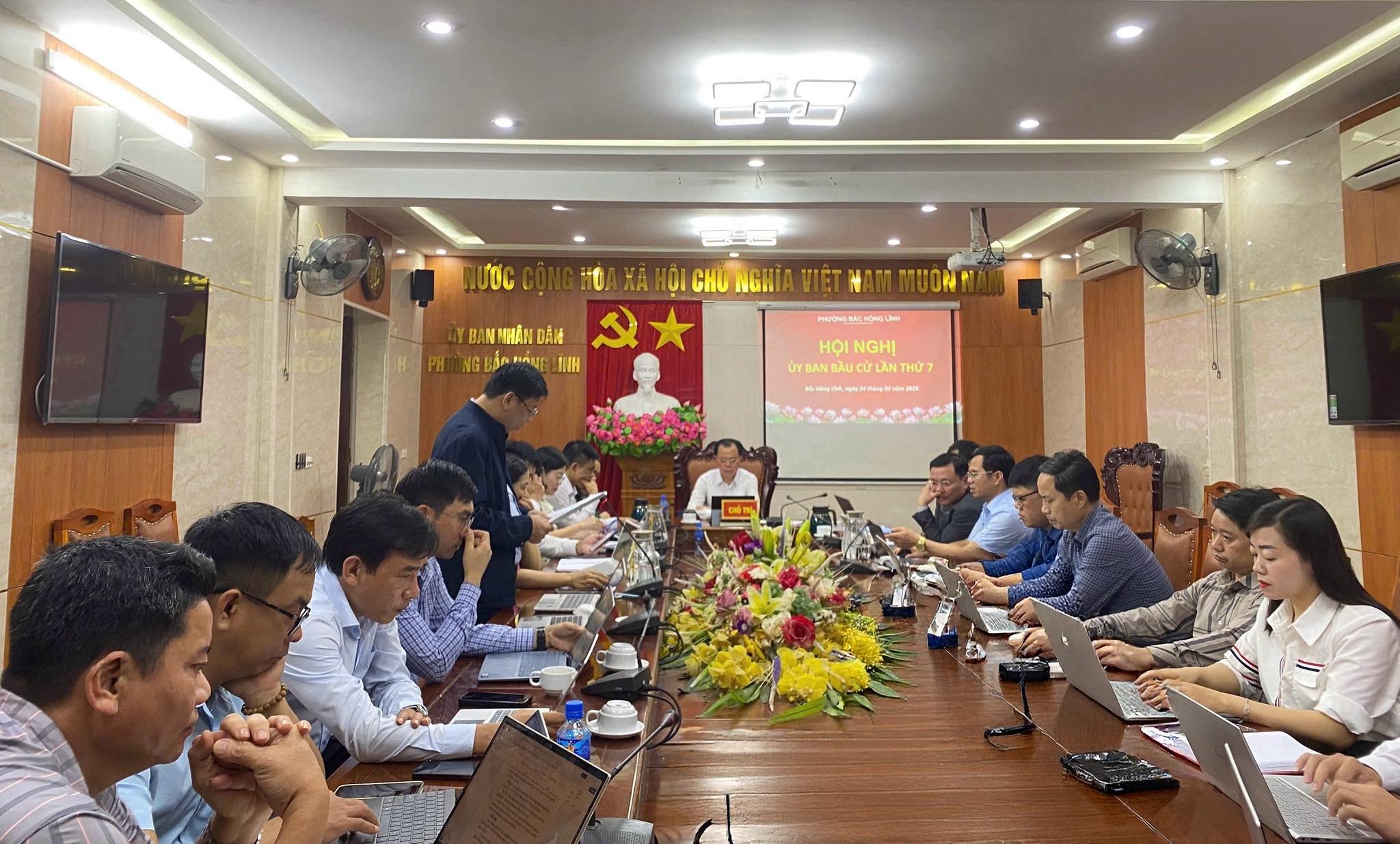  Uỷ ban bầu cử phường Bắc Hồng Lĩnh triển khai nhiệm vụ thời gian tới