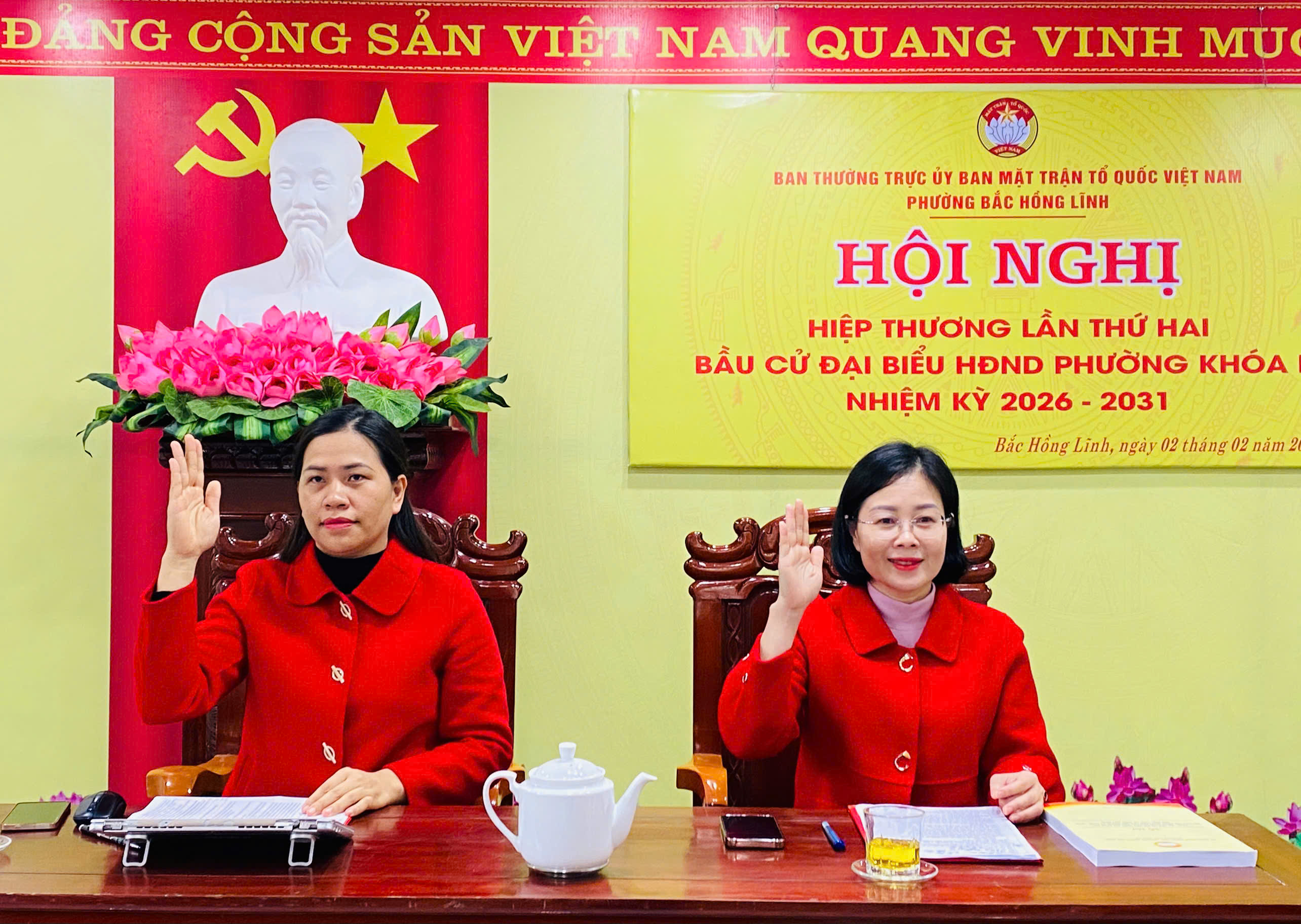 Hội nghị hiệp thương lần thứ 2 bầu cử đại biểu HĐND phường Bắc Hồng Lĩnh khoá II, nhiệm kỳ 2026 - 2031