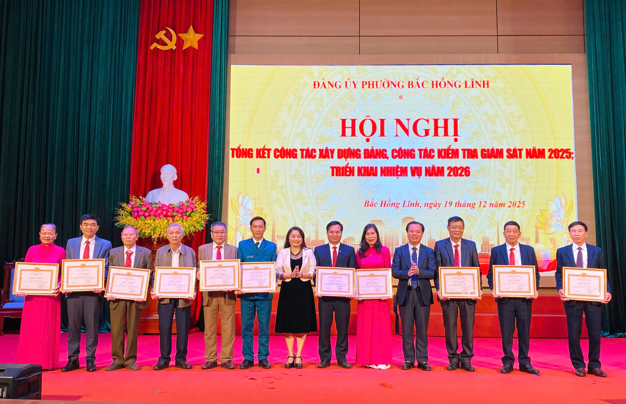 Đảng bộ phường Bắc Hồng Lĩnh tổng kết công tác xây dựng đảng, kiểm tra giám sát năm 2025