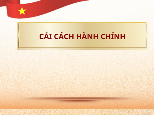 Cải cách hành chính