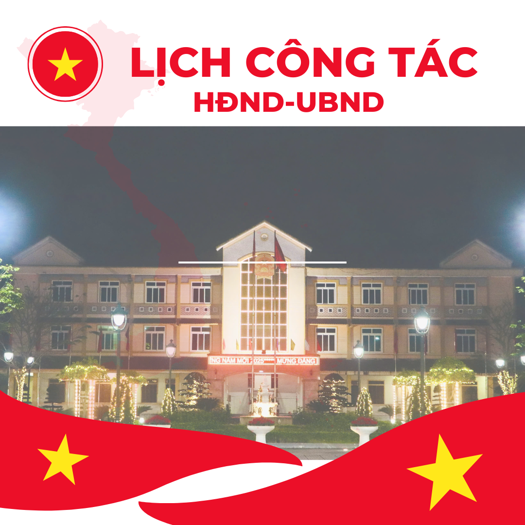 Lịch công tác của HĐND-UBND