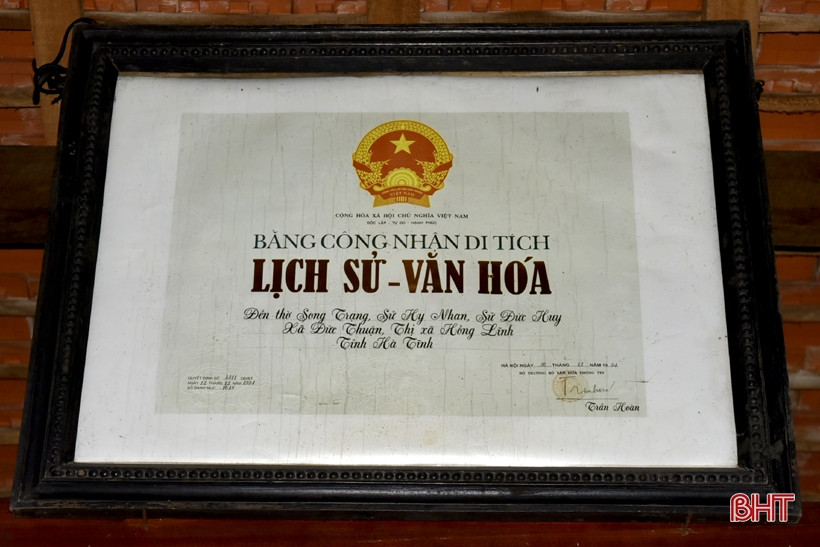 Đôi nét về Di tích lịch sử Đền Song Trạng nguyên Sử Hy Nhan - Sử Đức Huy