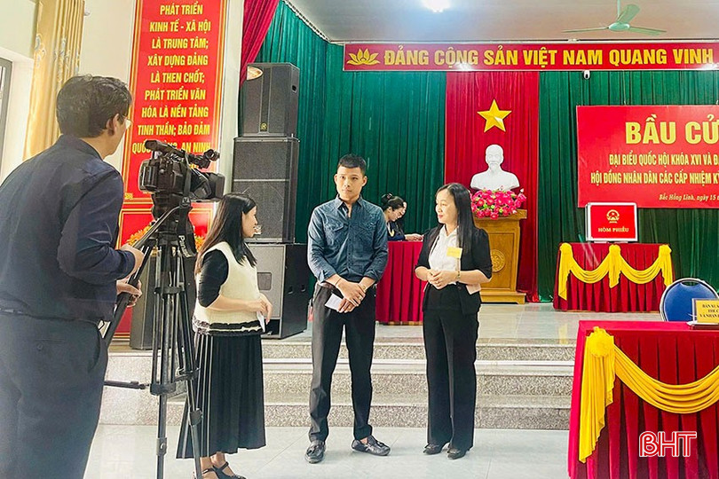 Sáng tạo trong tuyên truyền bầu cử ở Bắc Hồng Lĩnh