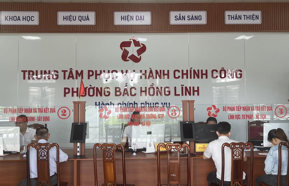 Nội quy làm việc tại Trung tâm Phục vụ hành chính công phường Bắc Hồng Lĩnh