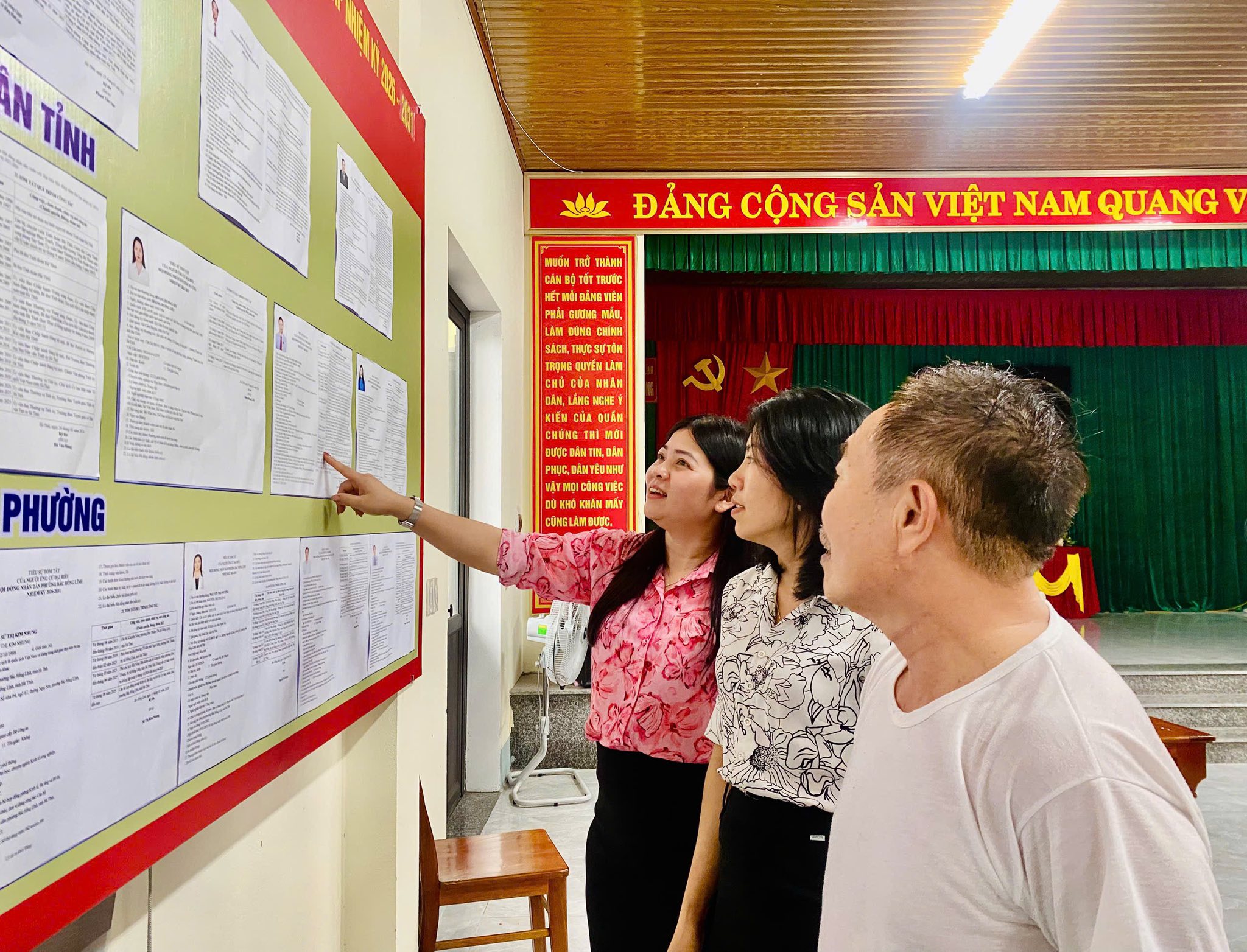 Phường Bắc Hồng Lĩnh hoàn thành niêm yết danh sách người ứng cử đại biểu Quốc hội khóa XVI và đại biểu HĐND các cấp, nhiệm kỳ 2026 - 2031 