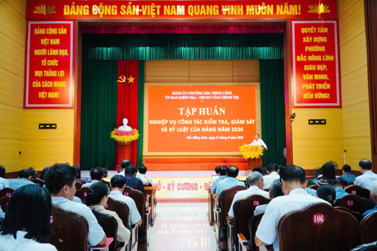 Tập huấn nghiệp vụ công tác kiểm tra, giám sát và kỷ luật của Đảng năm 2026