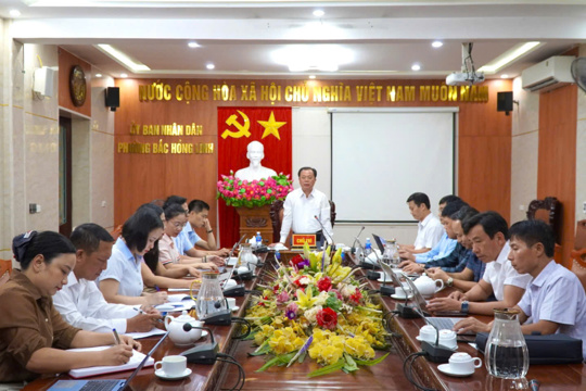 Thường trực HĐND phường Bắc Hồng Lĩnh rà soát, thống nhất các nội dung chuẩn bị Kỳ họp thường lệ giữa năm 2026