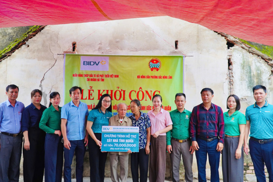 Bắc Hồng Lĩnh khởi công xây dựng nhà ở cho hội viên nông dân có hoàn cảnh khó khăn