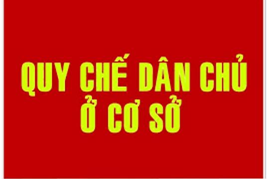 Quy chế thực hiện dân chủ ở cơ sở trên địa bàn phường Bắc Hồng Lĩnh
