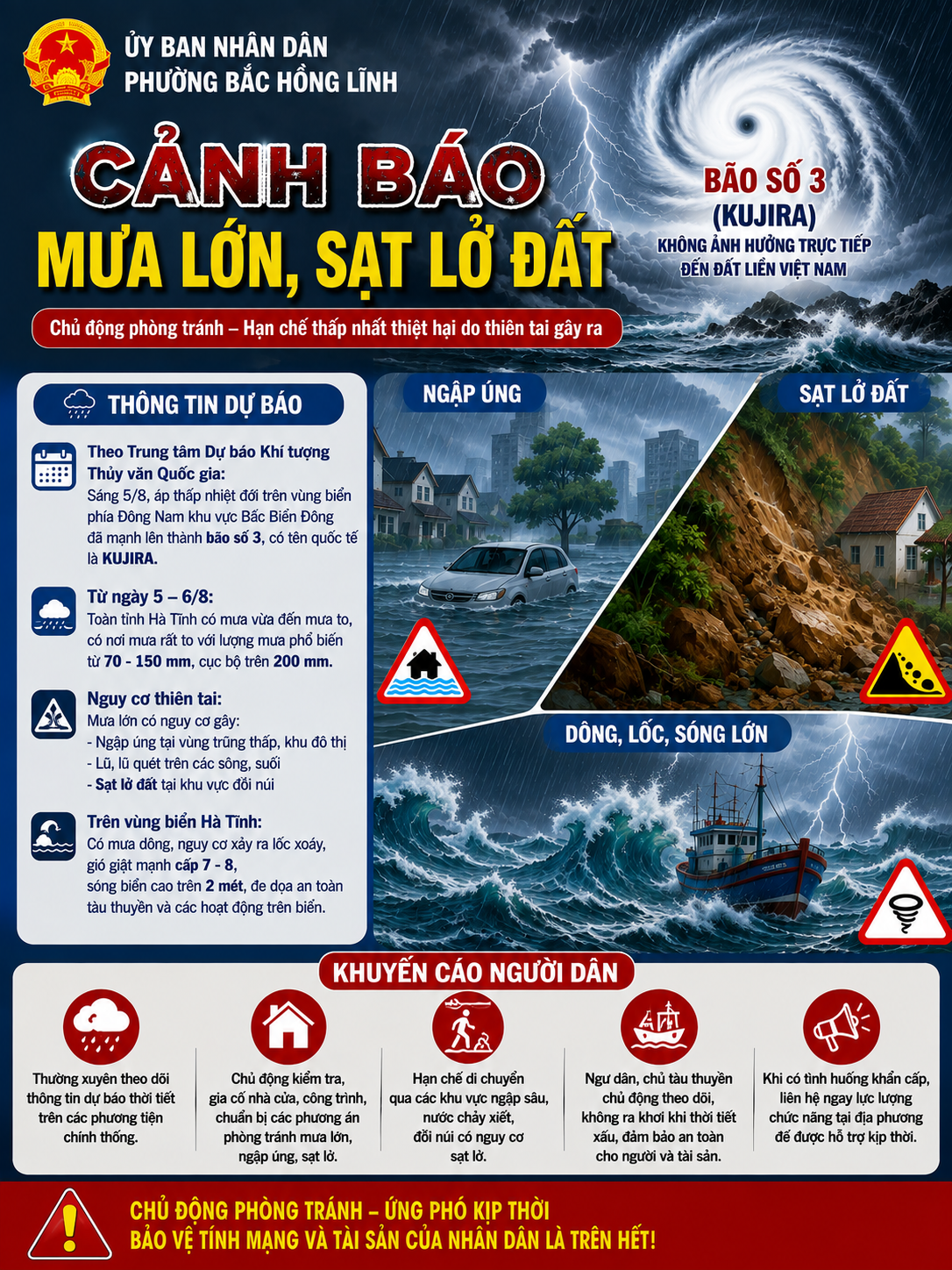 Chủ động ứng phó mưa lớn, sạt lở đất, hạn chế thấp nhất thiệt hại do thiên tai gây ra