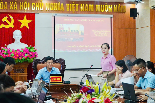 Ủy ban MTTQ Việt Nam phường Bắc Hồng Lĩnh Đẩy mạnh tuyên truyền  Nghị quyết Đại hội đại biểu toàn quốc lần thứ XI, nhiệm kỳ 2026 – 2031