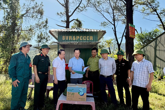 Lãnh đạo phường Bắc Hồng Lĩnh kiểm tra, chỉ đạo công tác phòng cháy chữa cháy rừng năm 2026 