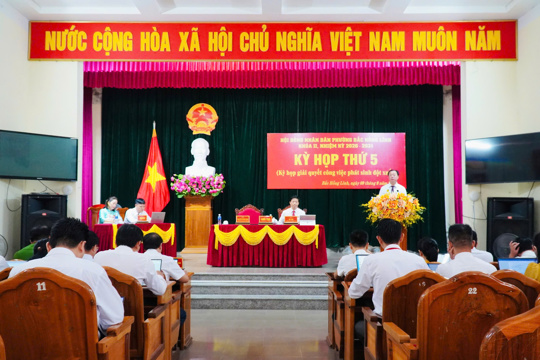 HĐND phường Bắc Hồng Lĩnh tổ chức Kỳ họp thứ 5 - kỳ họp giải quyết công việc phát sinh đột xuất