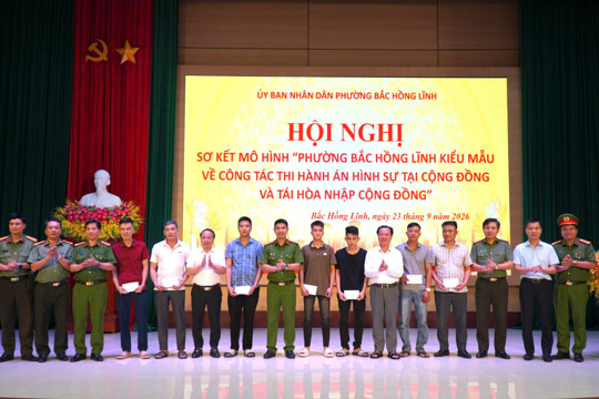 Bắc Hồng Lĩnh nâng hiệu quả mô hình thi hành án hình sự tại cộng đồng