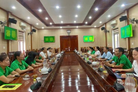 Hội Nông dân phường Bắc Hồng Lĩnh tham dự hội nghị trực tuyến toàn quốc  