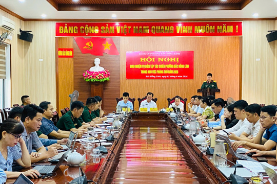 Giao nhiệm vụ diễn tập tác chiến phường Bắc Hồng Lĩnh trong khu vực phòng thủ năm 2026