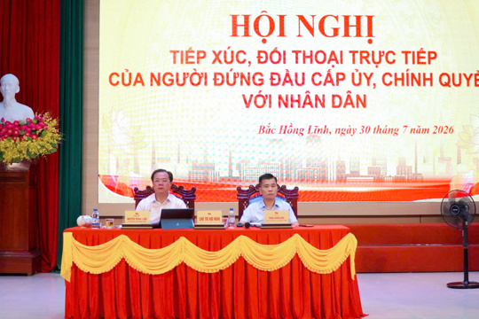 Bắc Hồng Lĩnh  đối thoại trực tiếp giữa người đứng đầu cấp ủy, chính quyền với Nhân dân 