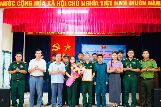 Lễ công bố quyết định thành lập Chi đoàn Quân sự phường Bắc Hồng Lĩnh 